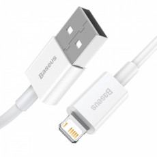 Baseus uzlādes kabelis (2,4A) USB-A uz Lightning, 1m, balts | CALYS-A02