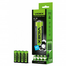 Baterijas AA VIDEX (MEGA PACK 4 gab x 15 = 60 gab!) Alkaline, 1.5V, 2600mAh | LR6/4S/AA/1.5V