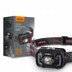 Galvas lukturis ar sensoru LED CREE XTE 5W + COB, 310Lm 5000K, Li-ion 1800mAh, VIDEX VLF-H025C, vadāms ar roku žestu! | VLF-H025C