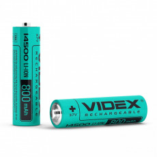 Baterija uzlādējama VIDEX Li-Ion 14500 (AA), 800mAh, 3,7V (1 gab.) | 14500/800/1B