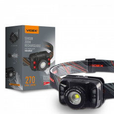 Galvas lukturis ar sensoru LED CREE XTE 5W, 270Lm 5000K, Li-ion 1800mAh, VIDEX VLF-H045Z, vadāms ar roku žestu, ar gaismas regulācijas funkciju (zoom)! | VLF-H045Z