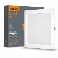 Gaismeklis LED zemapmetuma (kvadrāts) 18W, 2200Lm 4000K, VIDEX (neitrāli balta gaisma) | VLE-DLBS-184