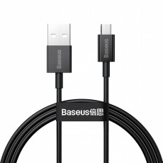 Baseus uzlādes un datu kabelis USB-A uz microUSB 2A 1m, melns | CAMYS-01