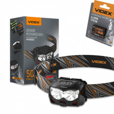 Galvas lukturis ar sensoru LED 2xCREE XTE 5W 500Lm 5000K, Li-ion VLF-B12 1200mAh (nopērkams rezerves akumulators) vai 3xAAA, VLF-H055D, vadāms ar roku žestu! | VLF-H055D