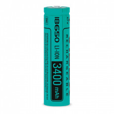 Baterija uzlādējama VIDEX Li-Ion 18650, 3400mAh, 3,7V (1 gab.) | 18650/3400/1B