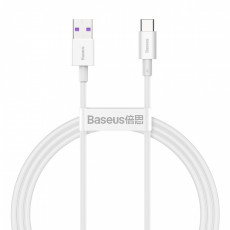 Baseus uzlādes un datu kabelis USB-A uz Type-C 6A 66W 1m, balts | CATYS-02