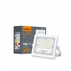 Prožektors LED 20W, 1800Lm 5000K, VIDEX-LUCA (neitrāli balta gaisma) | VLE-F2e-205W