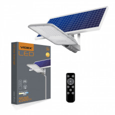 Solārais ielu apgaismojums LED 30W, 2500Lm 5000K, (baterija LiFePO4 25000 mAh 3.2V) (panelis 30W) VIDEX VL-SLSO-305 | VL-SLSO-305