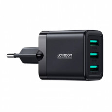 Joyroom lādētājs 3xUSB-A porti (3,4A) 17W, melns | JR-TCN02