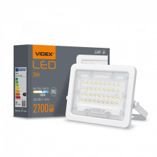 Prožektors LED 30W, 2700Lm 5000K, VIDEX-LUCA (neitrāli balta gaisma) | VLE-F2e-305W