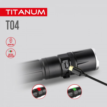 Lukturis LED 300Lm 6500K, Li-ion 18650 1200mAh, TITANUM TLF-T04