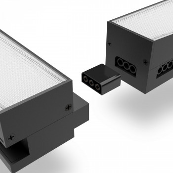 Lineārais LED gaismeklis (savstarpēji savienojams) 50W 1200mm, 5000Lm 5000K, IP20 VIDEX VL-BNL02-50125B (neitrāli balta gaisma), melns