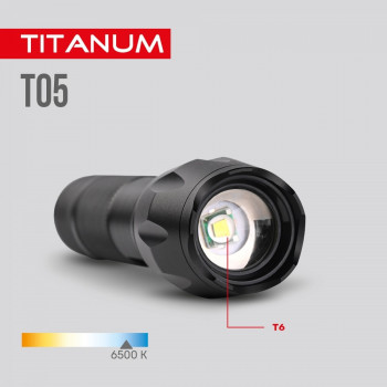 Lukturis LED 300Lm 6500K, Li-ion 18650 1200mAh vai 3xAAA, TITANUM TLF-T05