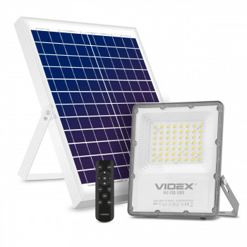 LED Solar Floodlight VIDEX-FLOOD-LED-SOLAR-GELIO-100W-NW