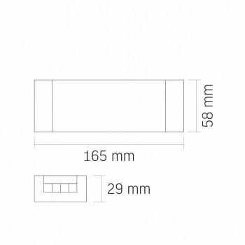 Barošanas bloks LED lentai DC 12V, 8.25A, 100W, IP20, VIDEX VL-LST-P100-12V