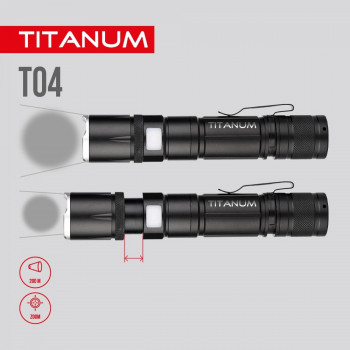 Lukturis LED 300Lm 6500K, Li-ion 18650 1200mAh, TITANUM TLF-T04