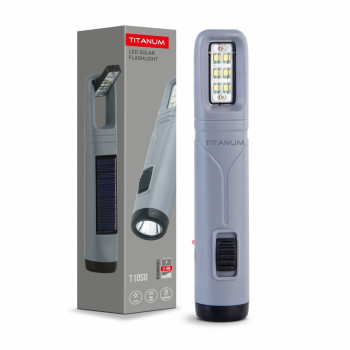 Portable flashlight with solar battery TITANUM TLF-T10SO | TLF-T10SO