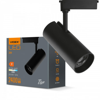 LED Track Light VIDEX-TOR-30W-BLACK