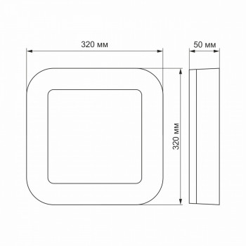 Ārtelpu gaismeklis LED 24W, 1920Lm 5000K, VIDEX-VIKA IP65 (neitrāli balta gaisma), balta