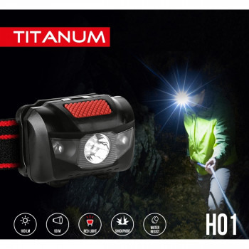 Galvas lukturis LED 100Lm 6500K, 3xAAA, TITANUM TLF-H01