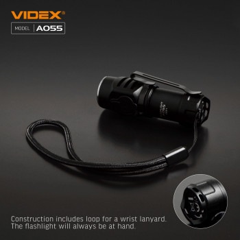 Lukturis LED Luminus SST20 10W, 600Lm 5700K, Li-ion 16340 800mAh - iekļauts! (maināms uz CR123A), VIDEX VLF-A055, kompakts kabatas izmēra lukturis!