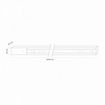 Sliede 1-fāzes VIDEX VLE-TRF002-B, 2m melna