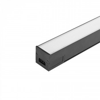 Lineārais LED gaismeklis (savstarpēji savienojams) 50W 1200mm, 5000Lm 5000K, IP20 VIDEX VL-BNL02-50125B (neitrāli balta gaisma), melns