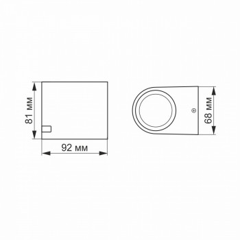 Fasādes gaismeklis GU10, IP54 VIDEX-JUSTIN-BLACK, melns