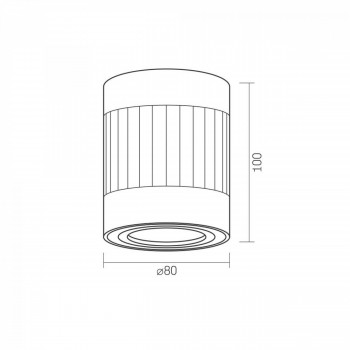 Ceiling spotlight luminaire VIDEX-GU10-PAUL-WHITE VL-SPF04A-WFW