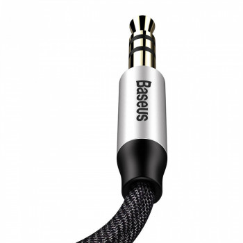 Baseus audio kabelis mini Jack 3,5mm uz mini Jack 3,5mm, 1,5m, melns