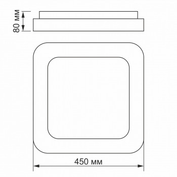 Iekštelpu gaismeklis LED 72W, dimmējams ar pulti, 4700Lm 2700K-6000K, VIDEX IP20 VLE-ESC-72W (silti/neitrāli/auksti balta gaisma), balta