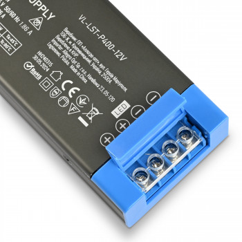 Barošanas bloks LED lentai DC 12V, 33.3A, 400W, IP20, VIDEX VL-LST-P400-12V