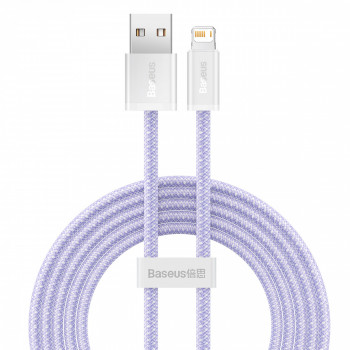 Baseus uzlādes kabelis (2,4A) USB-A uz Lightning, 2m, violets