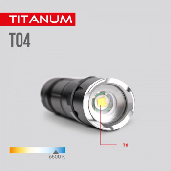 Lukturis LED 300Lm 6500K, Li-ion 18650 1200mAh, TITANUM TLF-T04