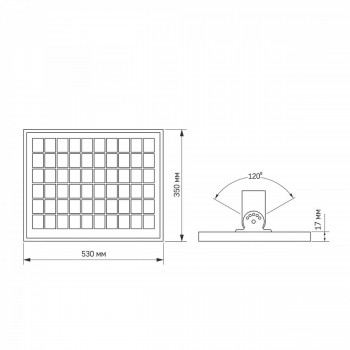 Solārais ielu apgaismojums LED 30W, 2500Lm 5000K, (baterija LiFePO4 25000 mAh 3.2V) (panelis 30W) VIDEX VL-SLSO-305