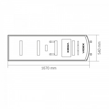 Solārais panelis pārnēsājams 120W VIDEX, panelis monokristālisks silīcijs + Oxford 600D ūdensizturīgs audums+PET, (2xUSB-A, 1xUSB Type-C, DC izejas), izmērs 420x540x60mm (atvērtā veidā 1670x540x30mm), svars 3.76g, VSO-F4120