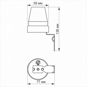 Gaismas sensors (krēslas sensors) 10A fotometrisks, VIDEX