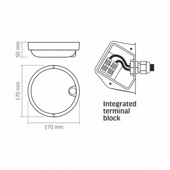 Ārtelpu gaismeklis ar kustību sensoru LED 11W, 880Lm 5000K, VIDEX-KIRA IP54 (neitrāli balta gaisma), balta