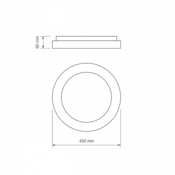 Iekštelpu gaismeklis LED 72W, dimmējams ar pulti (krāsaina gaisma) 4700Lm 2700K-6000K, VIDEX IP20 (silti/neitrāli/auksti balta gaisma), melna