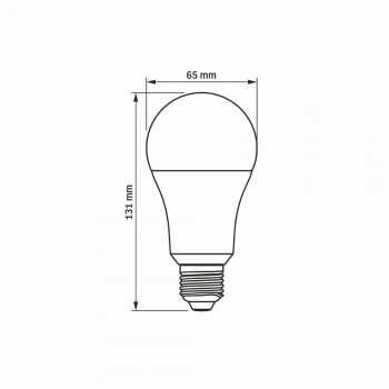 Spuldze LED E27 15W, 1520Lm 3000K, stars<240* (A60-standarta) VIDEX (silti balta gaisma)