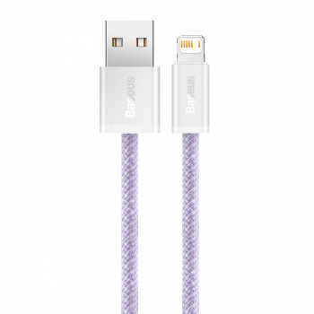 Baseus uzlādes kabelis (2,4A) USB-A uz Lightning, 2m, violets