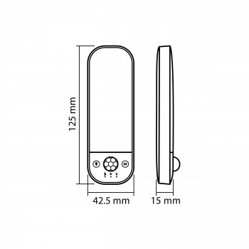 Pārvietojama, uzlādējama LED lampa (portatīvais apgaismojums) 50Lm, 3000/4000/6500K, Type-C (5V, 0.5A) iebūvēta baterija Li-pol 3.7V 750mAh, VIDEX VL-NL014W-S