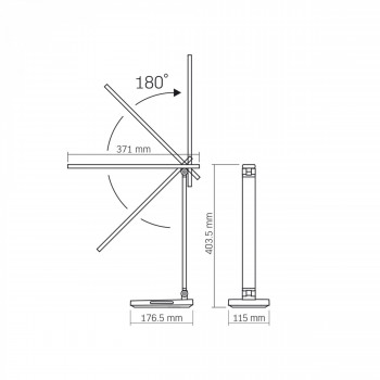 Galda lampa LED ar integrētu bezvadu lādētāju - dimmējama 18W, 700Lm 1800/3000/3800/4500/5000/6500K, VIDEX VL-TF17B (silti/neitrāli/auksti balta gaisma) melna