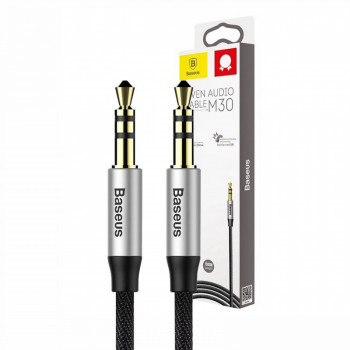 Baseus audio kabelis mini Jack 3,5mm uz mini Jack 3,5mm, 1,5m, melns