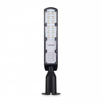 Ielu apgaismojums LED 30W 2700Lm 5000K, IP65 VIDEX VL-SLE18-0305 (neitrāli balta gaisma), melns