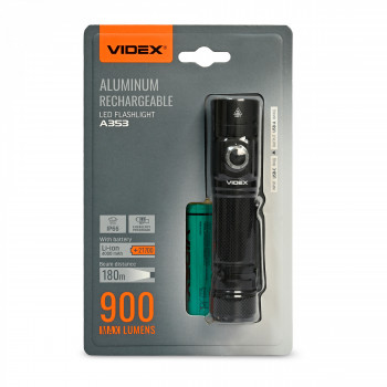 LED Portable Flashlight VIDEX VLF-A353 900Lm 5000K