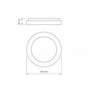 Iekštelpu gaismeklis LED 72W, dimmējams ar pulti, 4700Lm 2700K-6000K, VIDEX IP20 (silti/neitrāli/auksti balta gaisma), balta