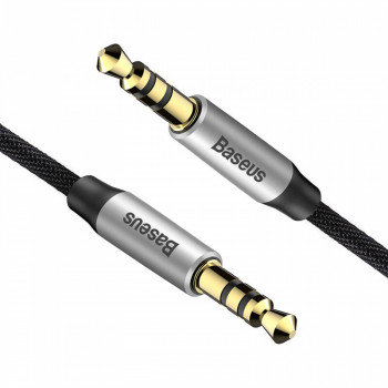 Baseus audio kabelis mini Jack 3,5mm uz mini Jack 3,5mm, 1,5m, melns