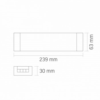 Barošanas bloks LED lentai DC 12V, 33.3A, 400W, IP20, VIDEX VL-LST-P400-12V