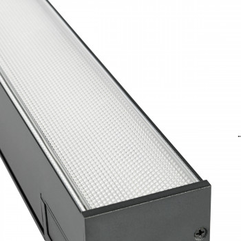 Lineārais LED gaismeklis (savstarpēji savienojams) 24W 600mm, 2400Lm 5000K, IP20 VIDEX VL-BNL02-24065B (neitrāli balta gaisma), melns